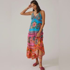 Farm x Anthropologie Floral Midi Dress